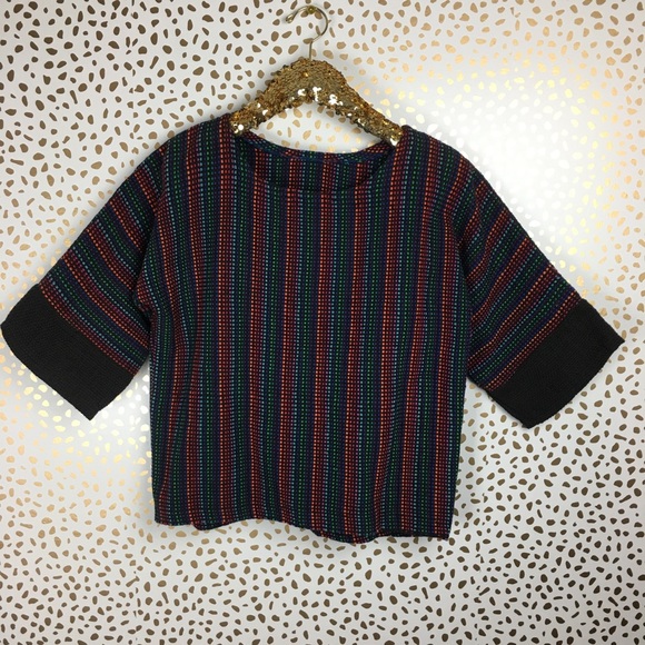 🍉NWT Jesamie Handwoven Cotton Kids Top Multicolor - Picture 8 of 8